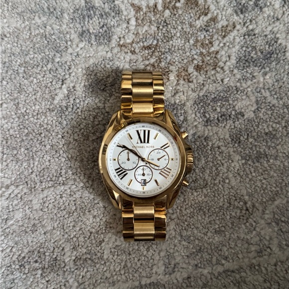 Michael Kors Bradshaw Gold Watch - Picture 1 of 6